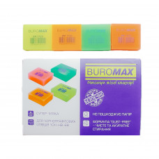Гумка Buromax 1123 супер м'яка біла 40*35*14 36шт/уп