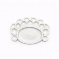 Палитра овальная белая