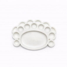 Палитра овальная белая