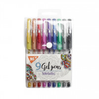 Ручка набор 9гел. YES Metallic 420433