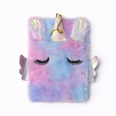 Блокнот А5 детский мех однорожик с крылышками 80л 5164