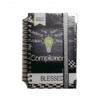 Блокнот А-6 гумка фольга SP 630