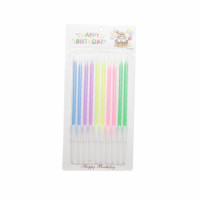 Набор свечей спиральных разноцветных 10 свечей Art City 18шт/уп