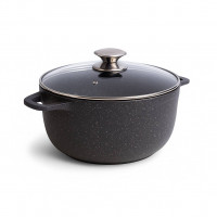 Каструля 4л з а/п покриттям і скляною кришкою з металевим обідком   АD3204 (шт.)