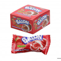 Жвачка Бай Балон Strawbery 5,5г 50шт/бл 1200шт/ящ (шт.)