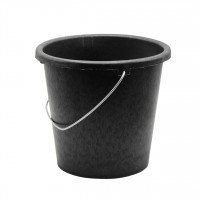 Відро 10л п/е з метал.ручкою чорне 2 сорт Полімер-Гарант 2054 (шт.)