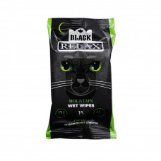 Вологі серветки "Relax black" 15 шт/уп (90уп/ящ)