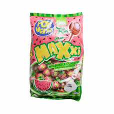 Льодяник на паличці LOLLIPOP MAXXI SOUR WATERMELON 28гр 48шт/бл 480шт/ящ