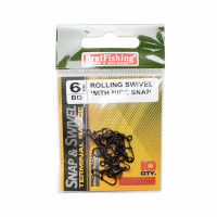 Вертлюг з карабіном Brat Fishing №6  10шт/наб.