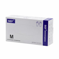 Перчатки медицинские Safe-Shield M 50пар/уп 10уп/ящ