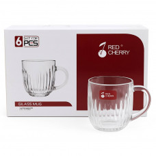 НАБОР кружек ZB21A стеклянных 260 мл 6 шт/уп 7013499900