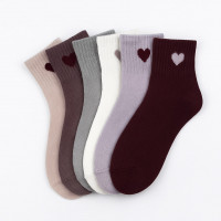 Носки женские кашемир ассорти СЕРДЕЧКО 36-40р. (10шт) 800