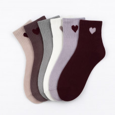 Носки женские кашемир ассорти СЕРДЕЧКО 36-40р. (10шт) 800