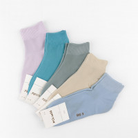 Носки женские хлопок однотонные АСОРТИ 36-40р. (10шт) В-509