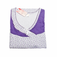 Ночная женская рубашка на байке с рукавом. 48/58 220