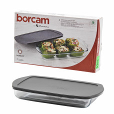 Форма 59006g Боркам д/запікання з сірою кришкою 34*19см, h-5см, v-1,95л (под.уп.)