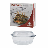 Каструля 59003 Боркам крем.колір/криш. кругла прозора 2,1л