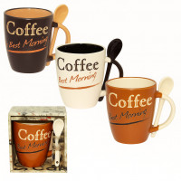 Чашка 2167-13 с ложкой Лучшее утро 360мл