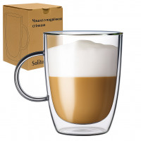 Чашка 201-13 с двойной стенкой Солито 400мл