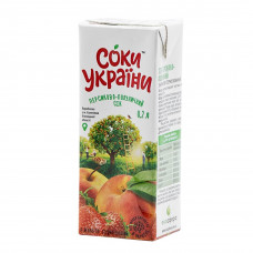 Нектар ТМ "Соки Украины" 0,2л персиково-клубничный (27шт/уп) (шт.)