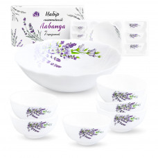 Набор 30056-15030 салатников 7шт (1шт-8', 6шт-4,5') "Лаванда" Набор 30056-15030 салатников 7шт (1шт-8', 6шт-4,5') "Лаванда"