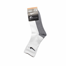 Шкарпетки Чоловічі спорт сіро-білі ВИСОКІ 41-44р. (12шт)