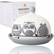 Масельничка 3340-18 "Совушки" кругла (16х13х11,5см) Масельничка 3340-18 "Совушки" кругла (16х13х11,5см)