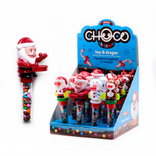 Дражит шок. CHOCO Cristmas+игрушка 15гр. 12шт/бл Дражит шок. CHOCO Cristmas+игрушка 15гр. 12шт/бл