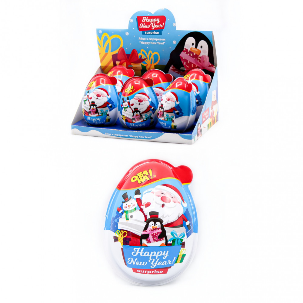 Яйцо-сюрприз "HappyNewYear" (6шт) Яйцо-сюрприз "HappyNewYear" (6шт)