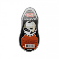 Губка для взуття Vilo блиск міні чорна 12шт/уп  VMS120