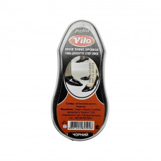 Губка для взуття Vilo блиск міні чорна 12шт/уп  VMS120