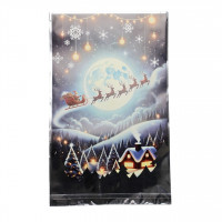 Пакет полипропиленовый 25/40 Дед мороз с оленями на санках (100шт)