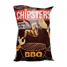 Чіпси Chipster's зі смаком ХВИЛЯСТІ Крилець барбекю 95гр 16шт/ящ