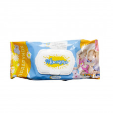 Влажные салфетки НЕЖНОСТЬ 120шт с клапаном ( 12шт/ящ )