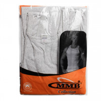 Мужская майка 908 MMMCollection L-XXL (12шт) белая, черная, серая