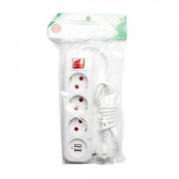 Кабель-удлинитель с изм. 2м 3роз. + 2USB