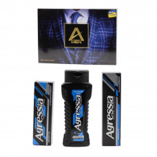 Подарочный набор AGRESSIA (Гель д/душ Рел.+крем д/бр+крем п/бр) NPA023 8шт/ящ