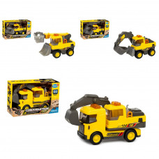 Строительная техника HH3004-05-07-1 инерц., подвижные детали, 3 вида, муз., свет, бат. (табл.), кор.,24-15-9см