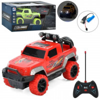 Джип 7032-4 радіокер., акум., 2 кольори, USB, світло, кор., 30-12,5-15 см.