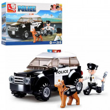 Конструктор SLUBAN M38-B0639 "Police": машина, фигурка, собака, 78 дет.