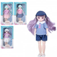 Кукла B184-10 шарнирная, 4 вида, корр., 18-35-6 см.