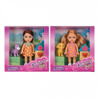 Кукла DEFA 8808 собака, 2 вида, кор., 15-14-4,5см.