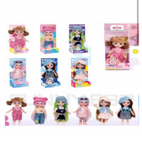 Лялька DH2368A шарнірна, 6 видів, кор./блістер, 9,5-19-6,5 см.