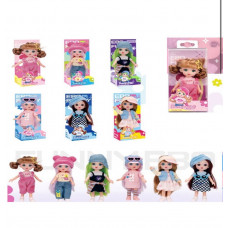 Кукла DH2368A шарнирная, 6 видов, кор./блистер, 9,5-19-6,5 см.