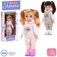 Кукла M 6170 I UA Яринка, песни, 2 вида, муз. (укр), бат.(табл.), кор., 15-29-7 см.