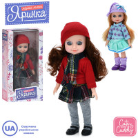 Кукла M 6173 I UA Яринка, 2 вида, песни, муз. (укр.), бат. (табл.), корр., 15-29-7 см.