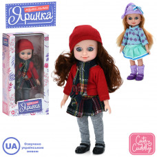 Кукла M 6173 I UA Яринка, 2 вида, песни, муз. (укр.), бат. (табл.), корр., 15-29-7 см.