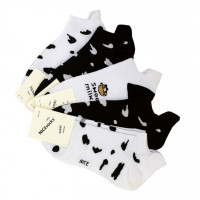 Шкарпетки жіночі Чоно-білі короткі 36-41р. (10шт) 412-BUR