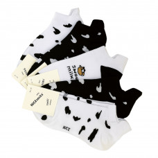Носки женские Чено-белые короткие 36-41р. (10шт) 412-BUR