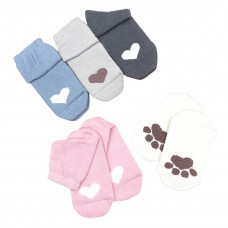 Носки женские махра ассорти ЛАПКИ, СЕРДЕЧКА 36-40р. (10шт) 710-MIX